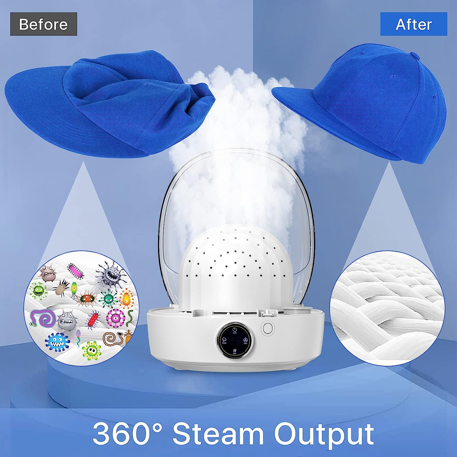 Steam Iron For Cap Dryer  Hat Cleaning&Ironing - Beuti-Ful