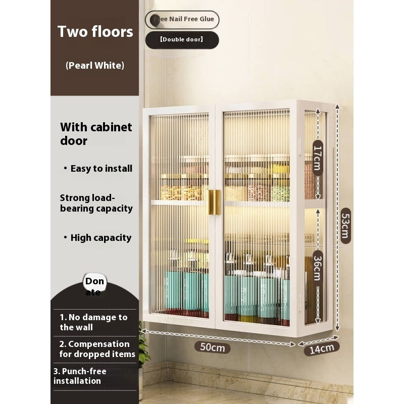 Rack Bathroom Light Luxury Cosmetics Storage Cabinet - Beuti-Ful