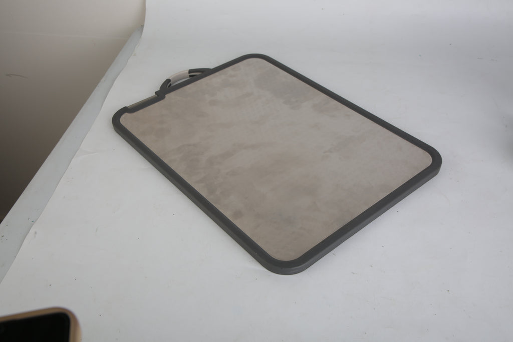 2Pcs Double Sided Cutting Board Stainless Steel Mesh Design With Grinding Zone Knife Sharpener Handle Dishwasher Safe