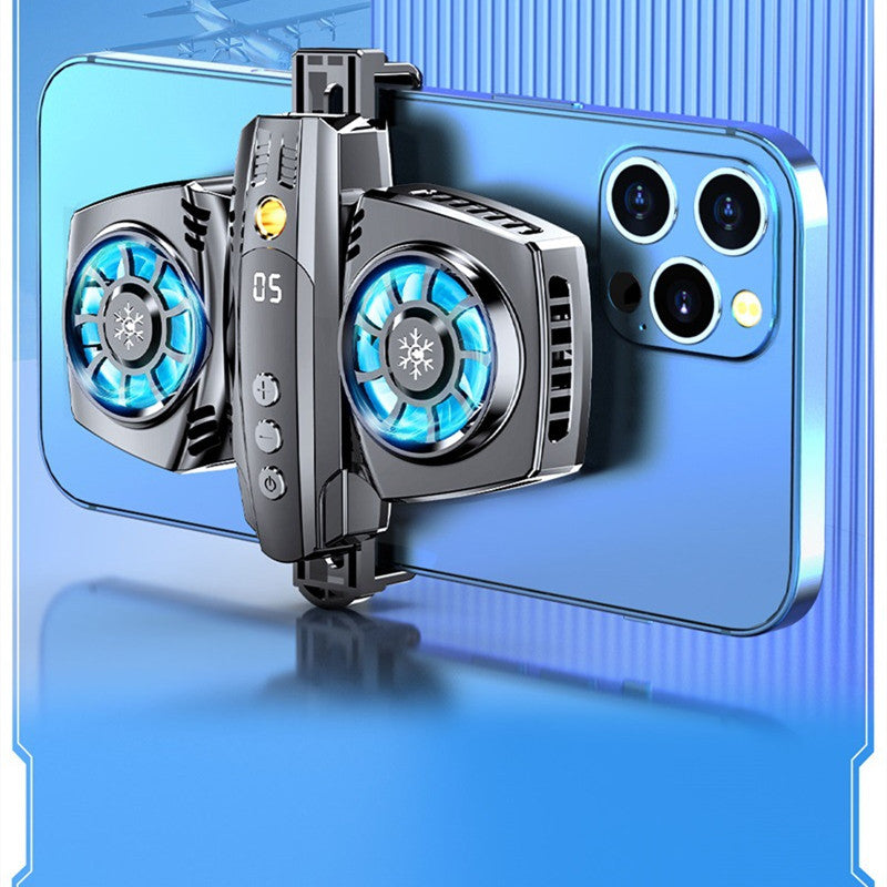 Intelligent Temperature Control Digital Display Semiconductor Dual-engine Mobile Phone Radiator - Beuti-Ful