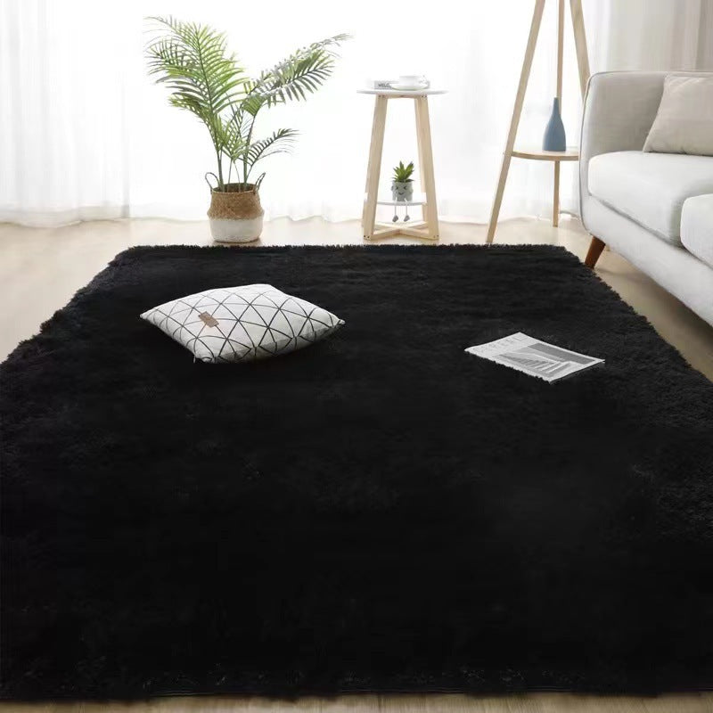 Nordic Fluffy Carpet Rugs For Bedroomliving Room Rectangle Large Size Plush Anti-slip Soft Carpet White Red 13 Colors - Beuti-Ful