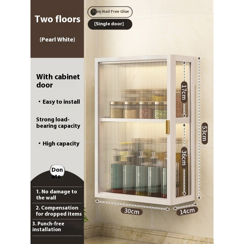 Rack Bathroom Light Luxury Cosmetics Storage Cabinet - Beuti-Ful