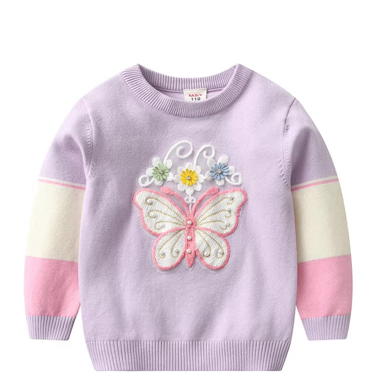 Girl's Sweater Children's Cotton Base Shirt