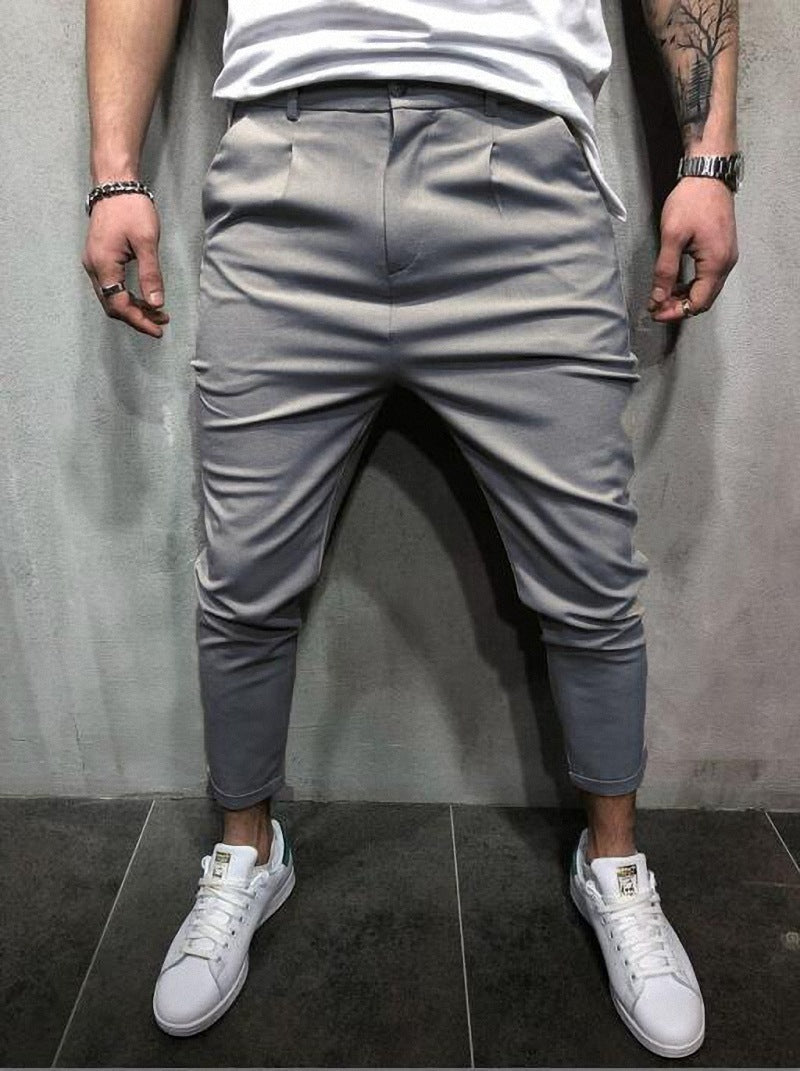 Pure Color All-Match Straight Leg Pants