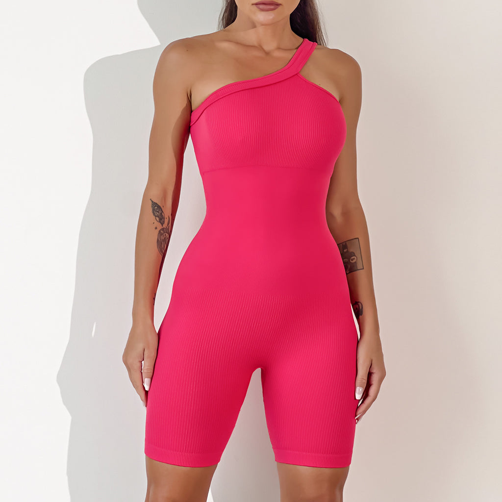 Yoga Wear Pilates Suit Chest Pad Quick-drying Sling One-piece Tights - Beuti-Ful