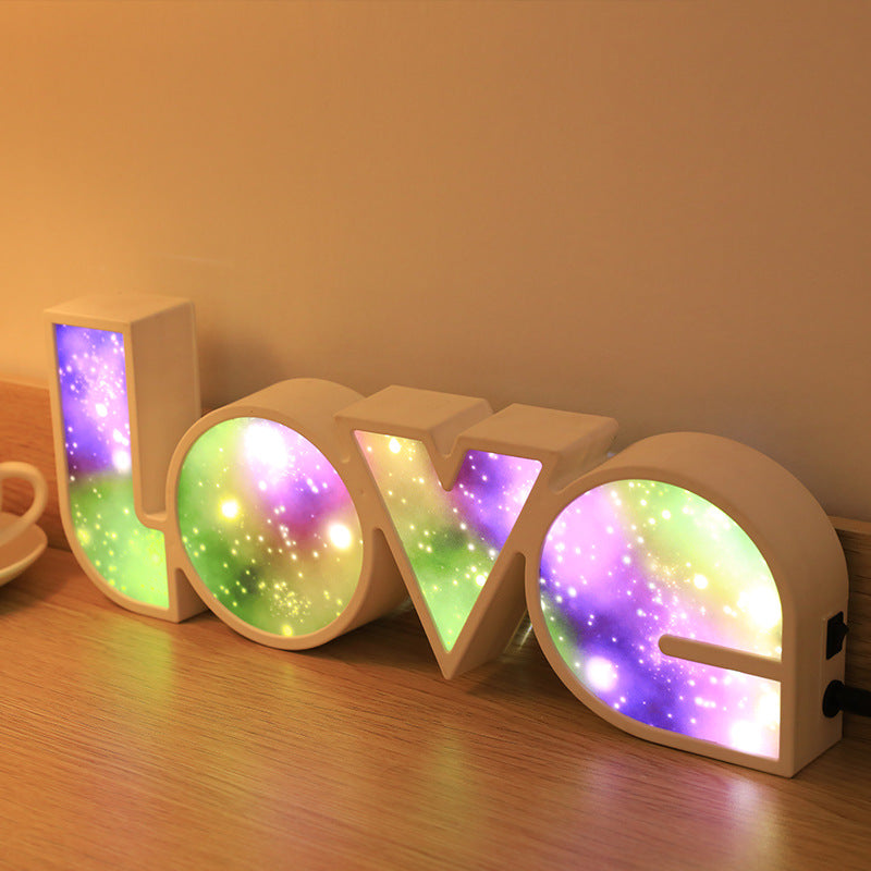 Valentines Day Decor LED LOVE Light Valentines Day Gift For Girlfriend Bithday Wedding Party Decoration Romantic Wedding Decor - Beuti-Ful