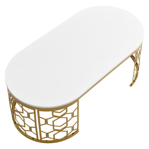 Oval Shaped Coffee Table - Beuti-Ful