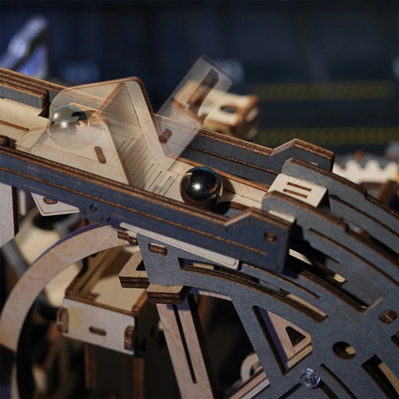 ROKR Marble Spaceport Marble Run 3D Wooden Puzzle, Only Supports TK And Independent Website Platforms - Beuti-Ful