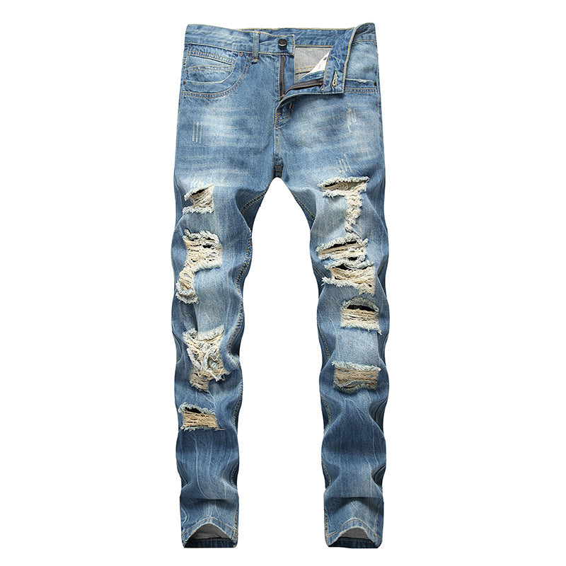 Fashion Ripped Cool Jeans Men - Beuti-Ful