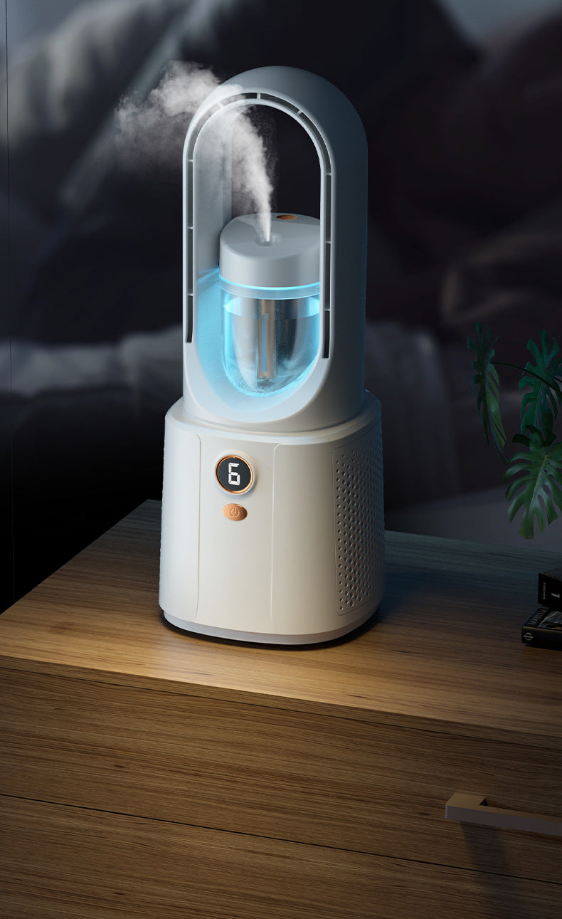 Air Conditioner Bladeless Spray Little Fan Refrigeration Desktop Ultra-quiet Office - Beuti-Ful