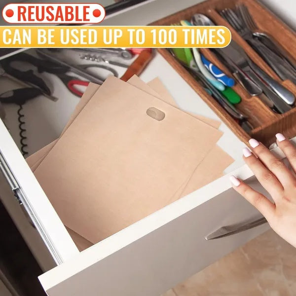 12Pcs Non Stick Toaster Bags Reusable 6.7 X7.5 Inch Grilled Cheese Bags Heat Resistant & Easy To Clean Mess Free