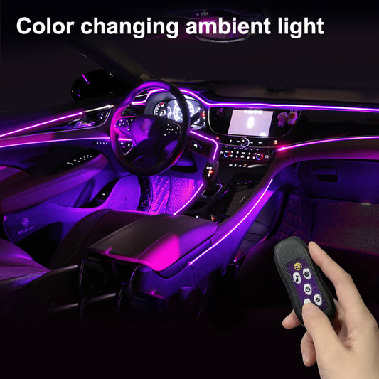 Car Led Atmosphere Lamp USB Colorful Color Changing Center Console Instrument Panel Decorative Lamp Neon Light - Beuti-Ful