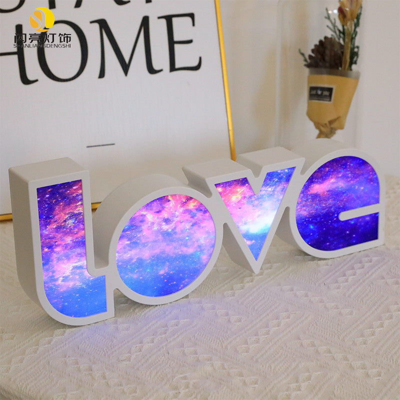 Valentines Day Decor LED LOVE Light Valentines Day Gift For Girlfriend Bithday Wedding Party Decoration Romantic Wedding Decor - Beuti-Ful