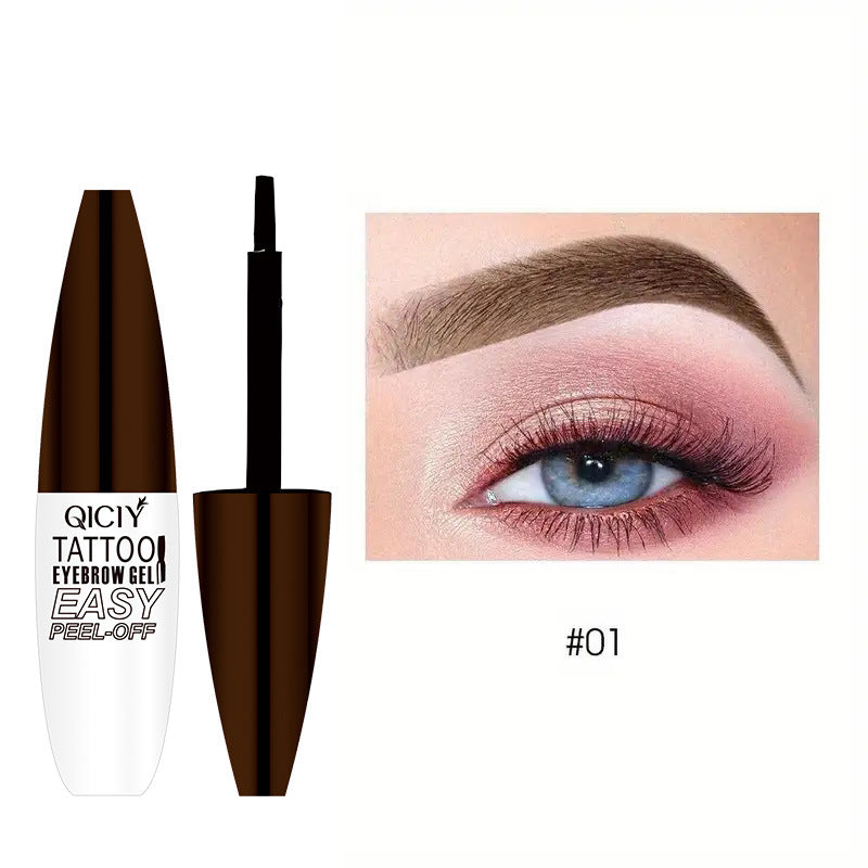 Tattoo Easy Peel Off Eyebrow Gel Cream Types Long-Lasting Smudge-Proof Sweat Resistant Waterproof Cosmetics - Beuti-Ful