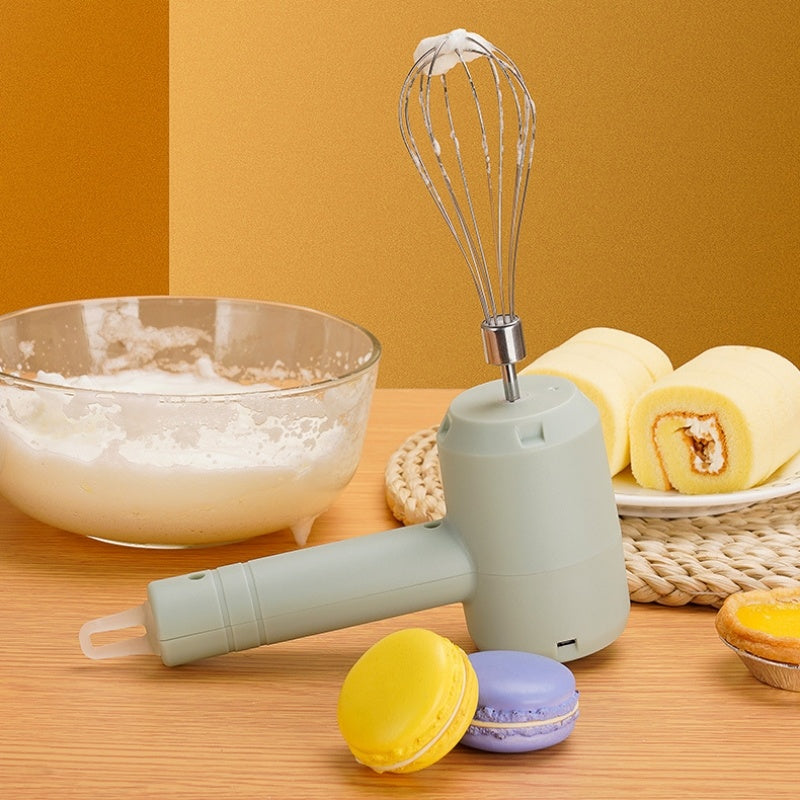 Electric Whisk Wireless Handheld Rechargeable Cream Mixer Kitchen Gadgets - Beuti-Ful