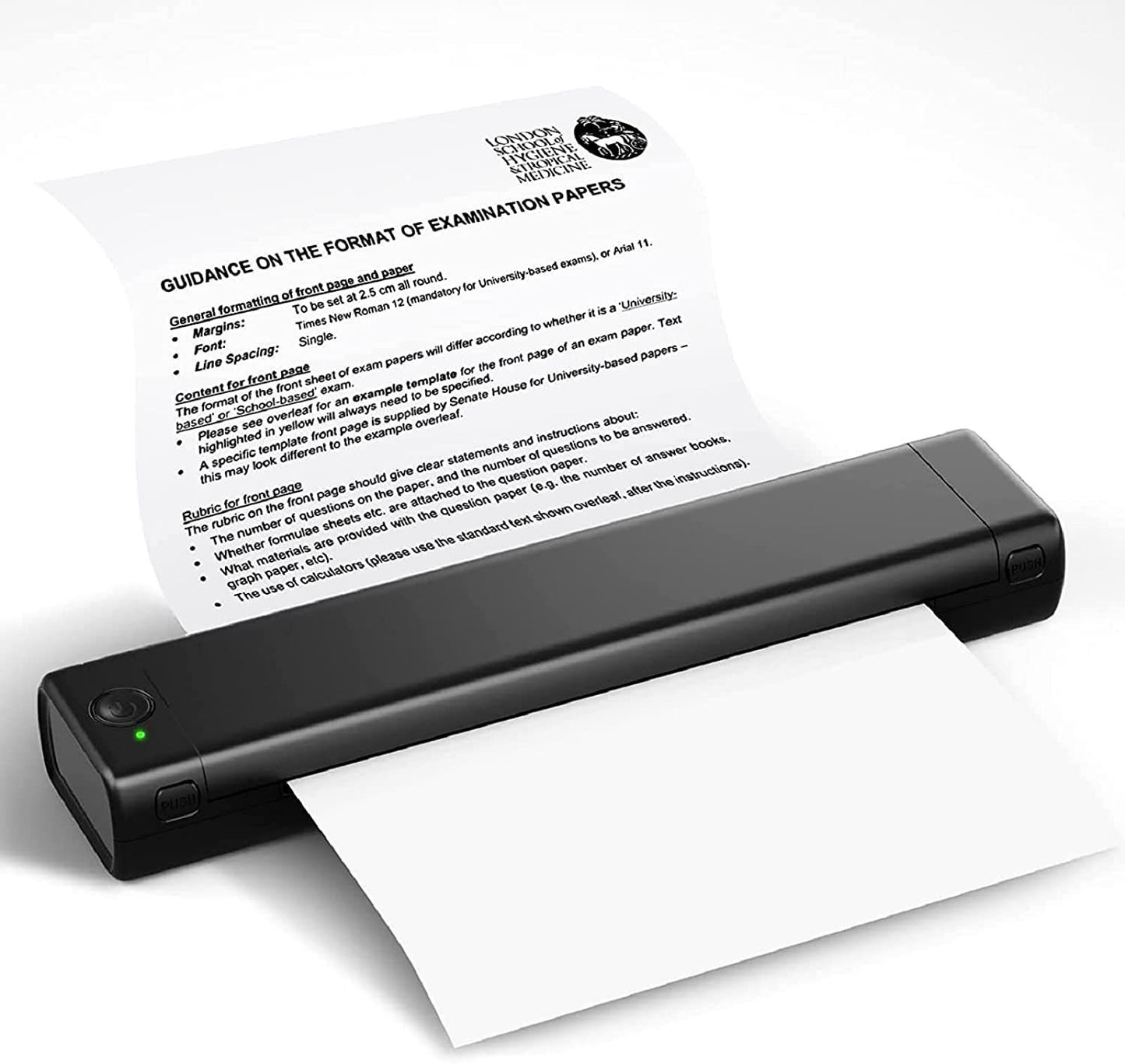 Kleiner Mini-Hausaufgabenpapier-Tintenfreier tragbarer A4-Thermodrucker für falsche Fragen