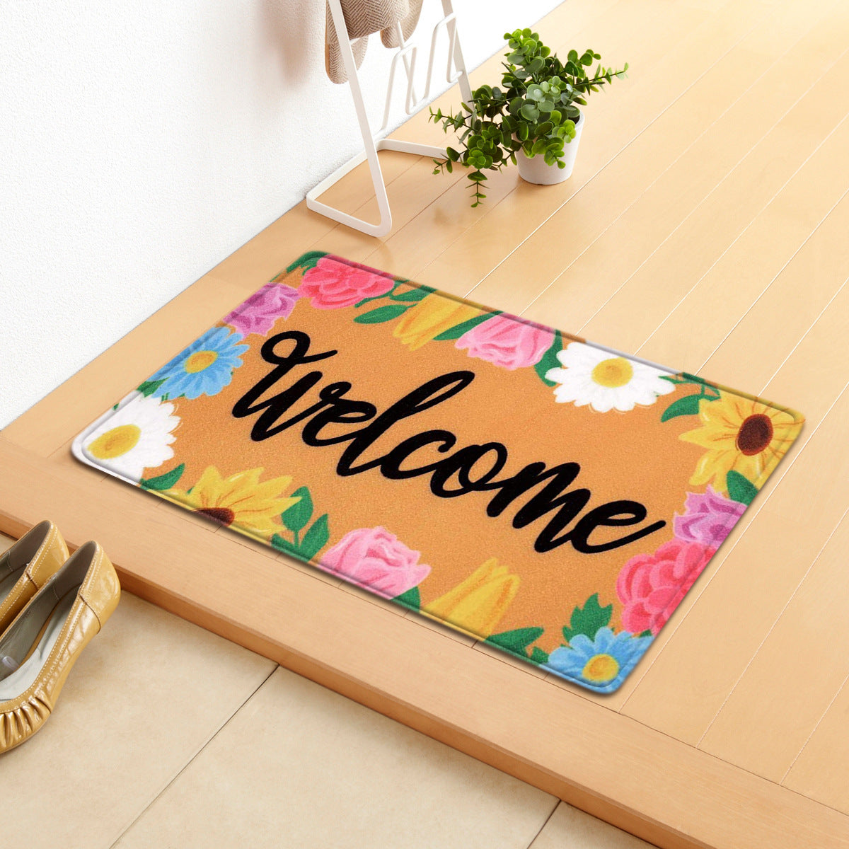 Household Entrance Absorbent  Non-slip Mat Bedroom Living Room Carpet