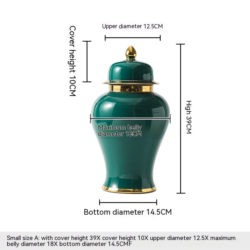 Ceramic Golden General Vase Flower Insert - Beuti-Ful