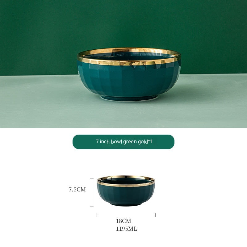 Light Luxury Nordic Creative Home Ceramic Rice Bowl - Beuti-Ful