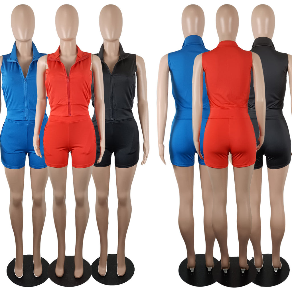 Fashion Sports Set With Pocket Zipper - Beuti-Ful