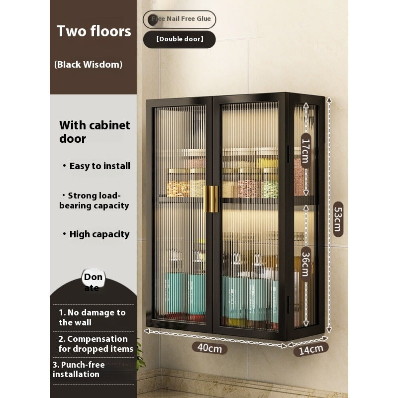 Rack Bathroom Light Luxury Cosmetics Storage Cabinet