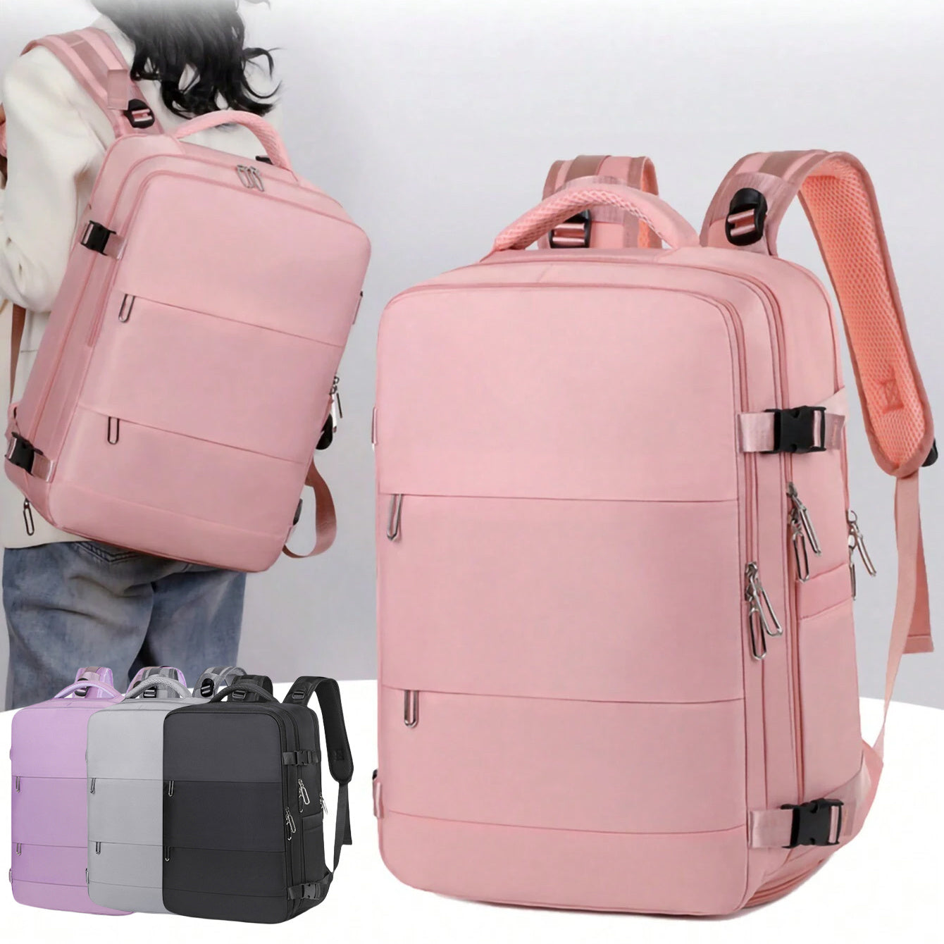 New Travel Backpack Female Large-capacity Dry And Wet Luggage Travel Bags Computer Backpack College Students Bag - Beuti-Ful