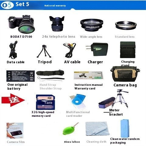 Telephoto Digital Camera D7100 Automatic Focus FHD HD Camera 33 Million - Beuti-Ful