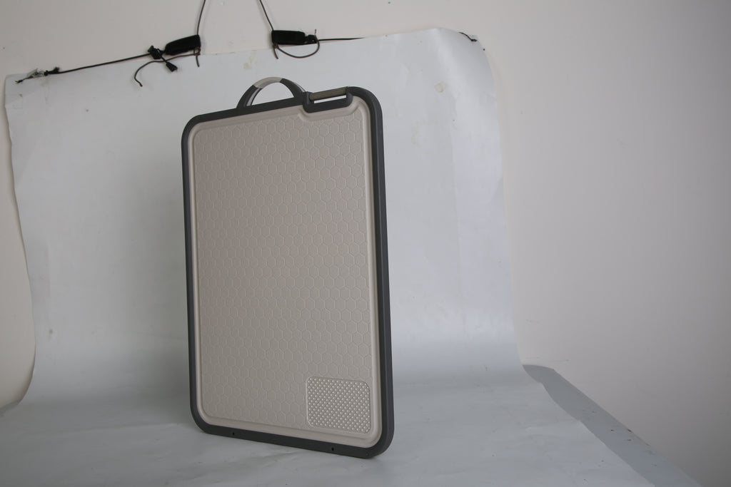 2Pcs Double Sided Cutting Board Stainless Steel Mesh Design With Grinding Zone Knife Sharpener Handle Dishwasher Safe