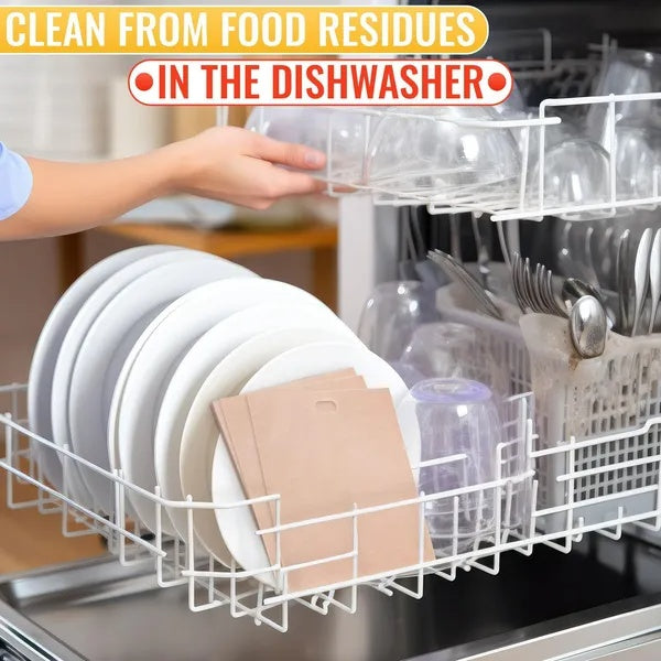 12Pcs Non Stick Toaster Bags Reusable 6.7 X7.5 Inch Grilled Cheese Bags Heat Resistant & Easy To Clean Mess Free