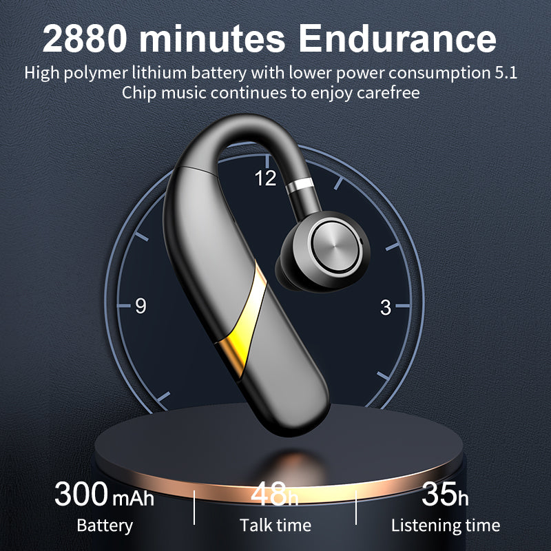 X9 Hanging Ear Business Bluetooth Headset Waterproof Single Ear - Beuti-Ful