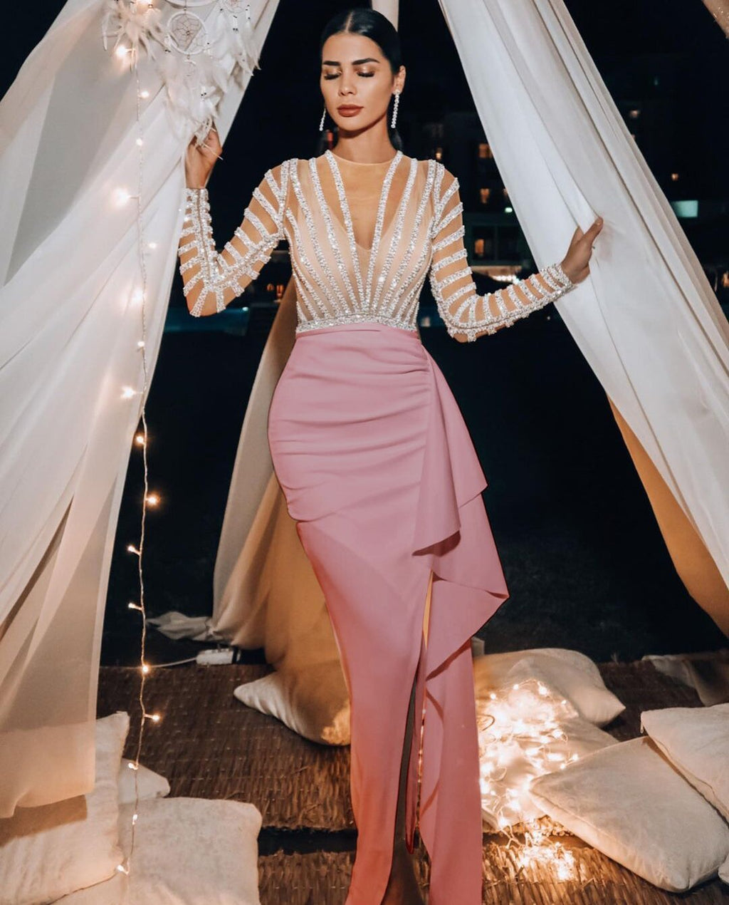 Women's European And American Long Sleeve Narrow Dress - Beuti-Ful