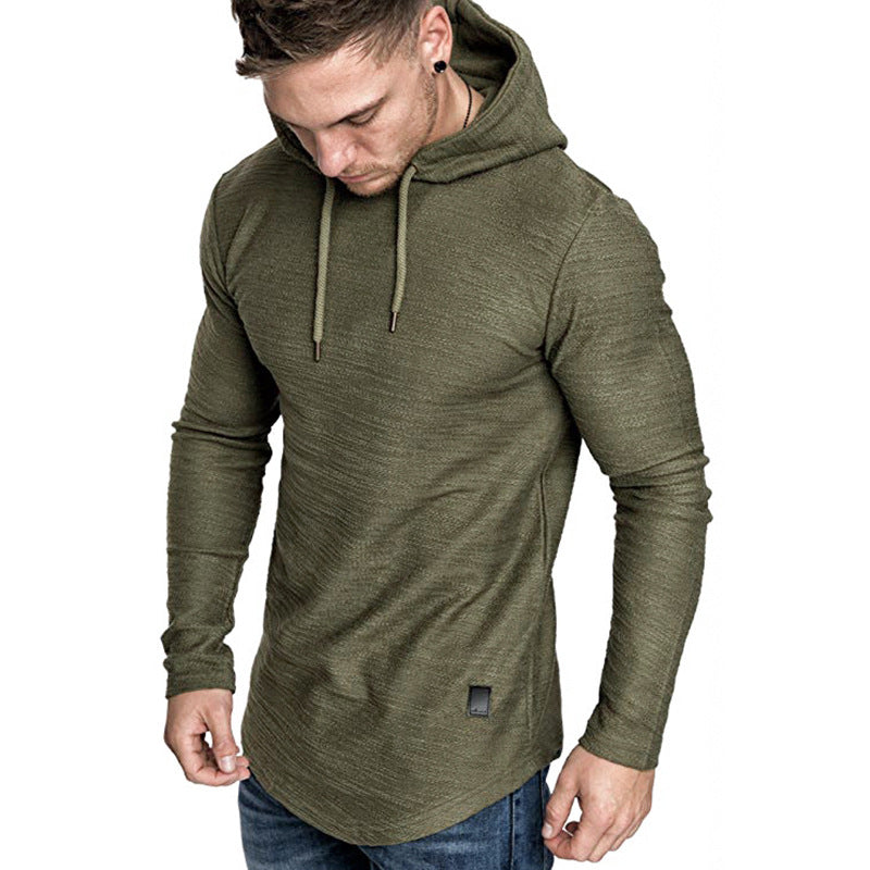 Men Hoodie Sweatshirt Casual Long Sleeve Slim  T-shit