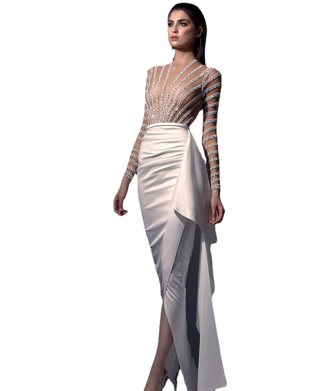 Women's European And American Long Sleeve Narrow Dress - Beuti-Ful