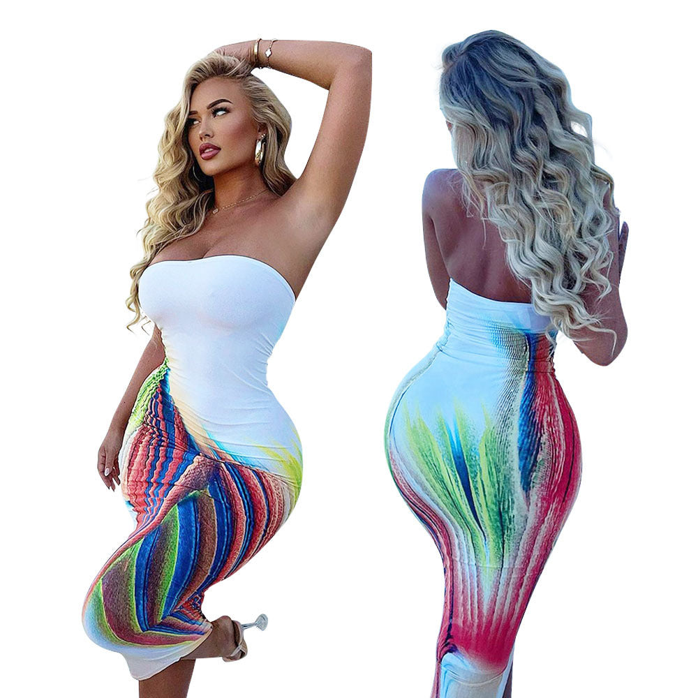 Chest-wrapped Dress One-step Skirt Dress