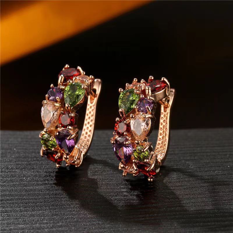Diamond Crystal Zircon Ear Clip Affordable Luxury Earrings Women - Beuti-Ful
