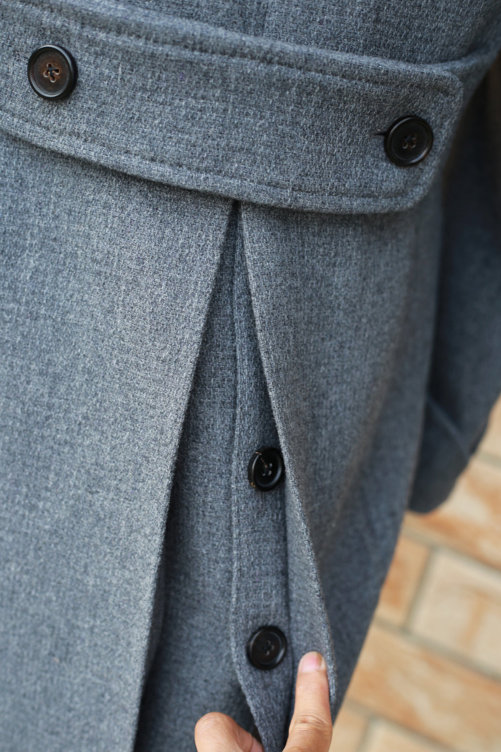 Men's Wool Double Breasted Polo Coat - Beuti-Ful