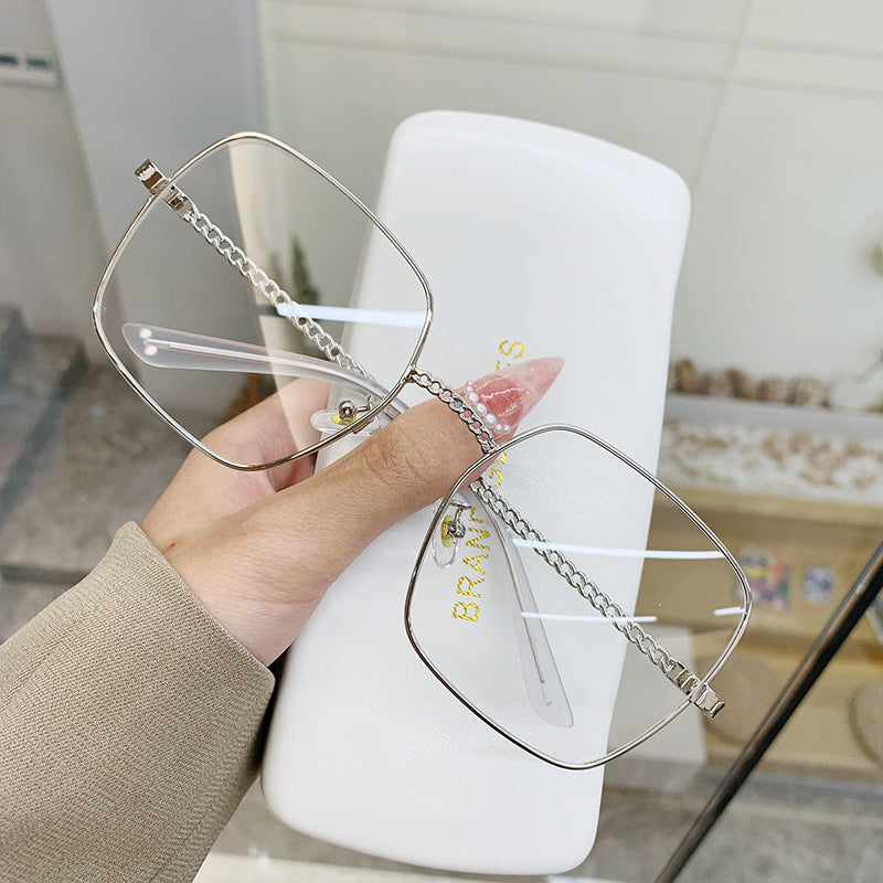 Large Frame Frame Hollow Glasses Leg Sunglasses - Beuti-Ful