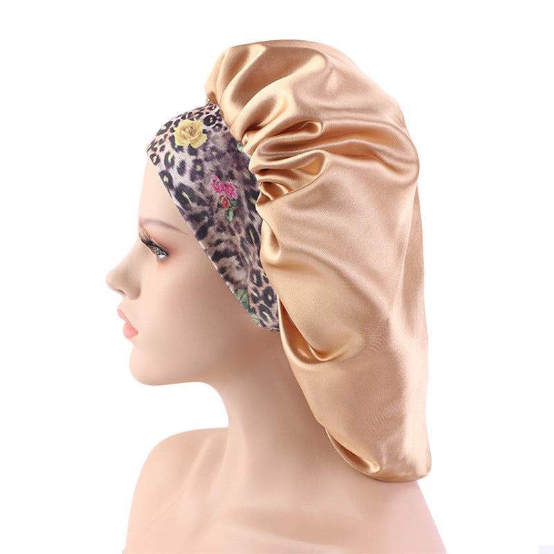 Bohemian Style Large Printed Hair Band Sleeping Hat - Beuti-Ful