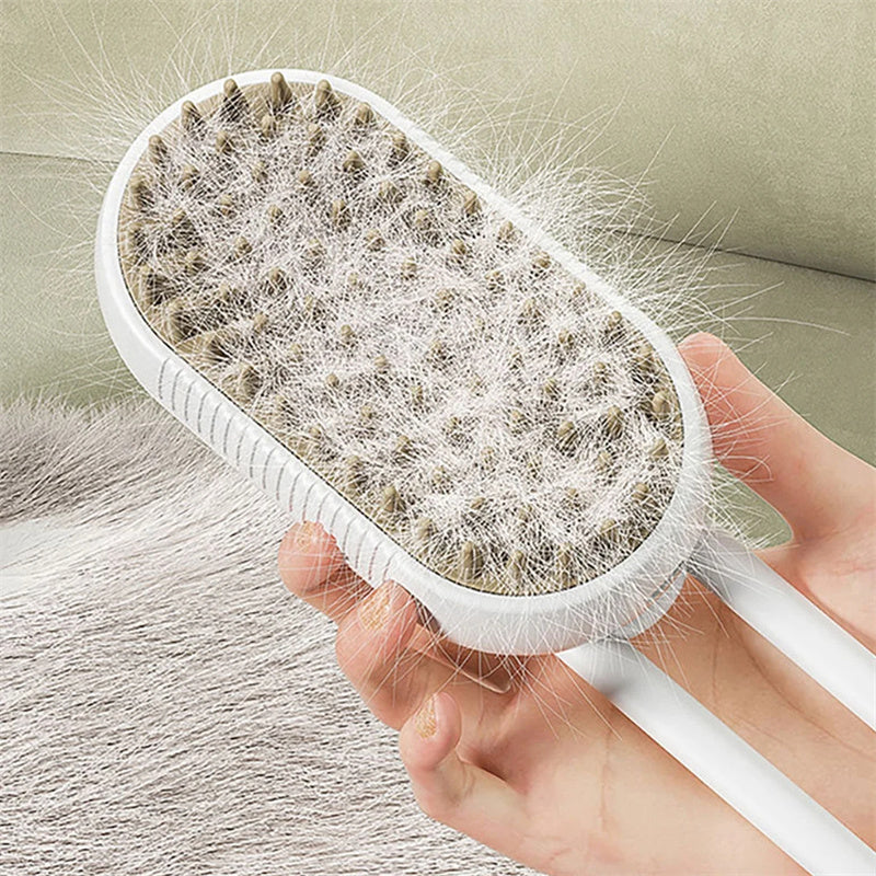 Cat and Dog Steam Brush 3 In 1 Electric Spray Cat Hair Brushes For Massage Pet Grooming Comb Hair Removal - Beuti-Ful