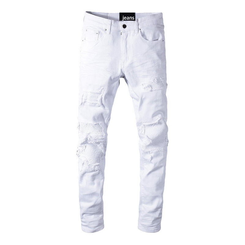 High Street Slim Men's Jeans Tear Patch - Beuti-Ful