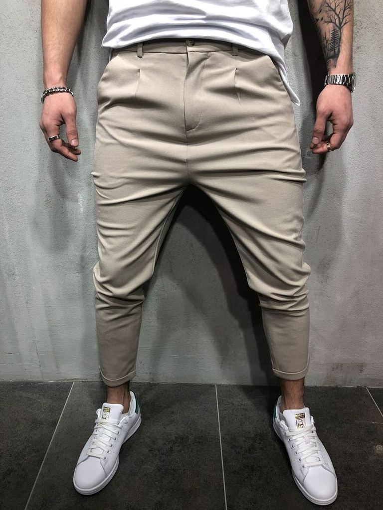 Pure Color All-Match Straight Leg Pants